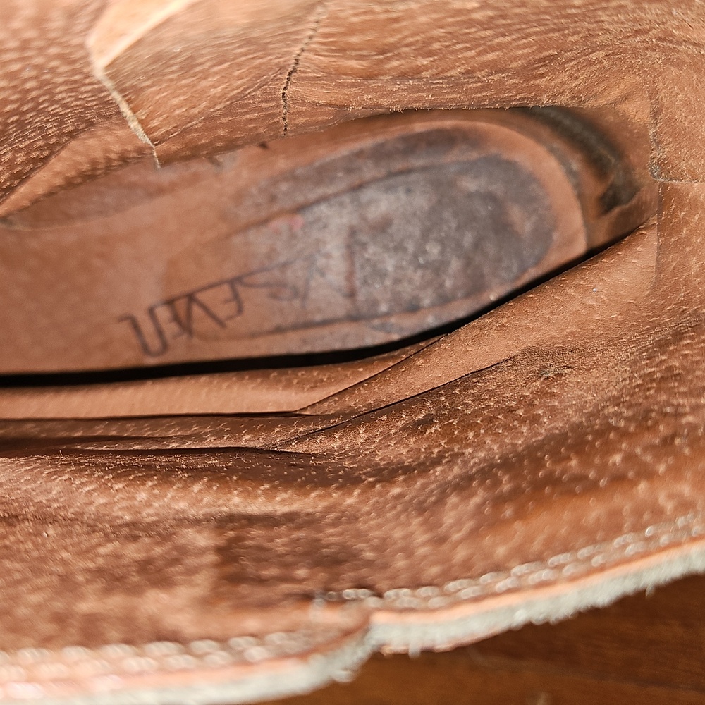 Sixtyseven Baxter Green Suede And Leather Strap Boots - Picture 8 of 9